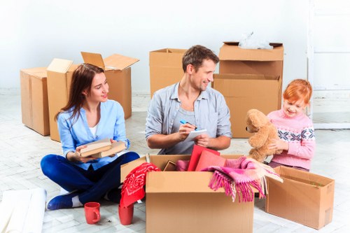 Secure transport of office assets during a commercial move