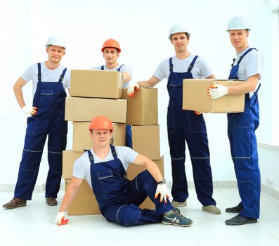 Boxes and packing materials prepared for a move in Kingston upon Thames