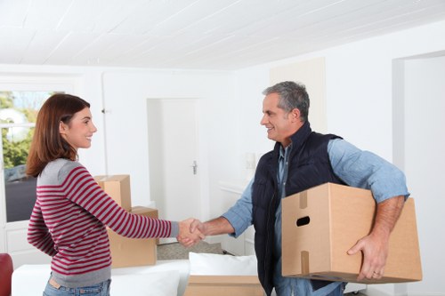 Moving van prepared for furniture collection in Kingston upon Thames
