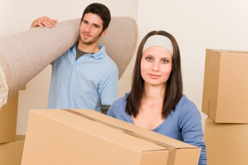 Furniture being carefully loaded by removal companies in Kingston upon Thames