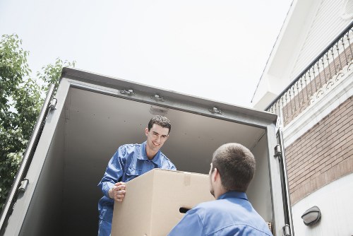 Packing boxes and household items for a flat move in Kingston upon Thames