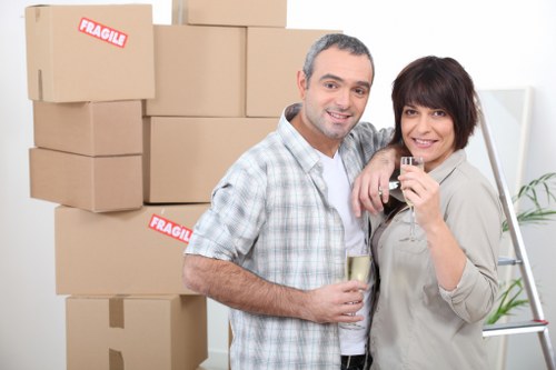 Removal van loaded for a home move near Kingston Upon Thames